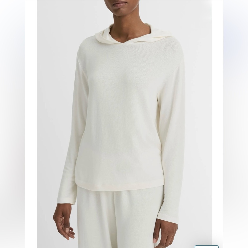 Vince Cream Hoodie Sweatshirt